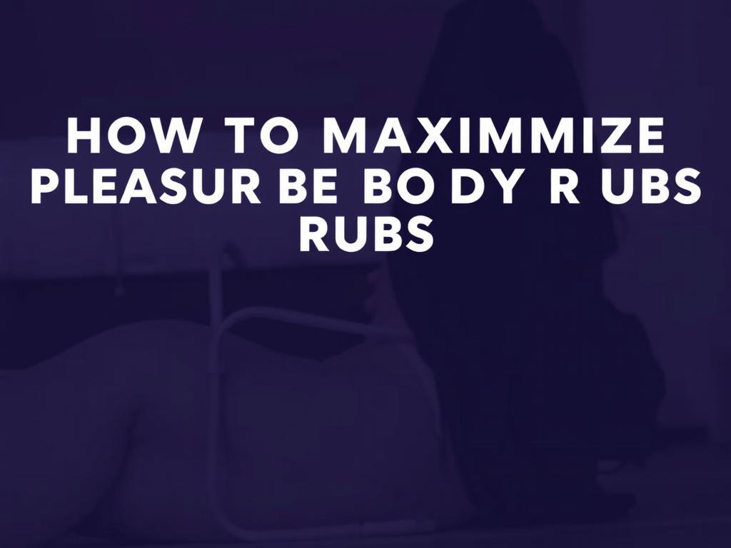 ew jersey body rubs. How to Maximize Pleasure During Your Massage фото