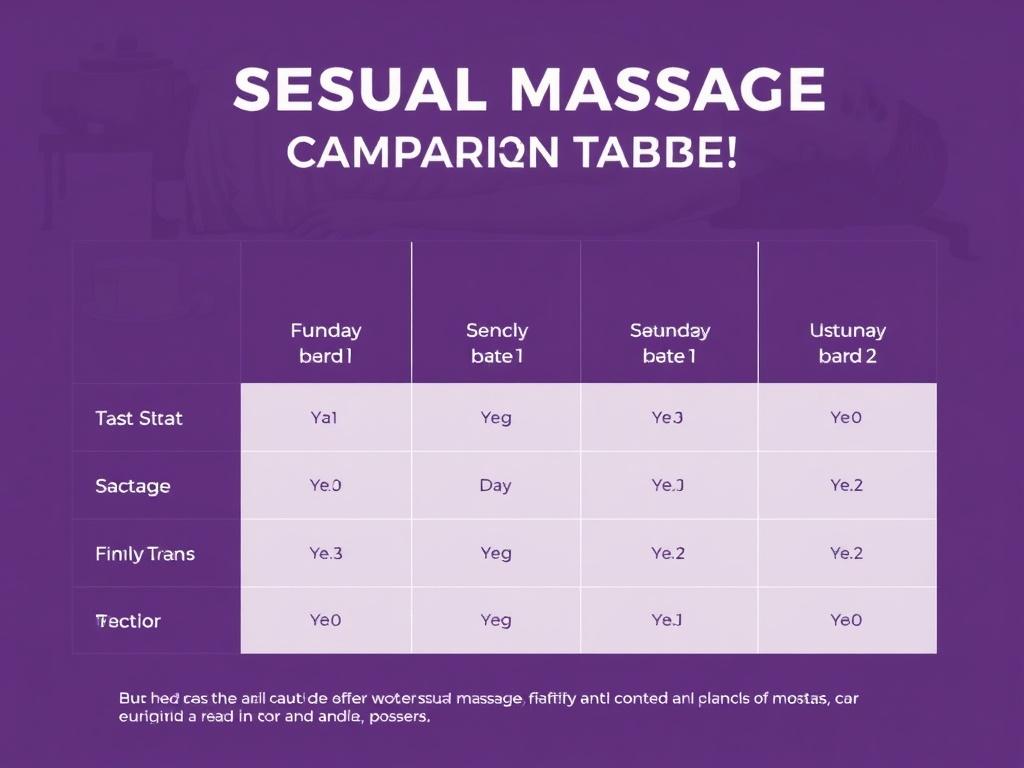 sensual massage. Comparison Table: Styles at a Glance sensual massage. Comparison Table: Styles at a Glance