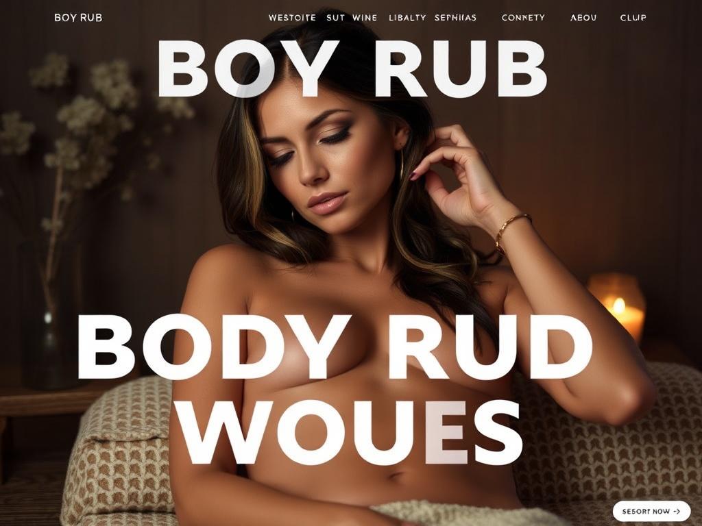 body rub websites. Imagery and mood—what photos to choose